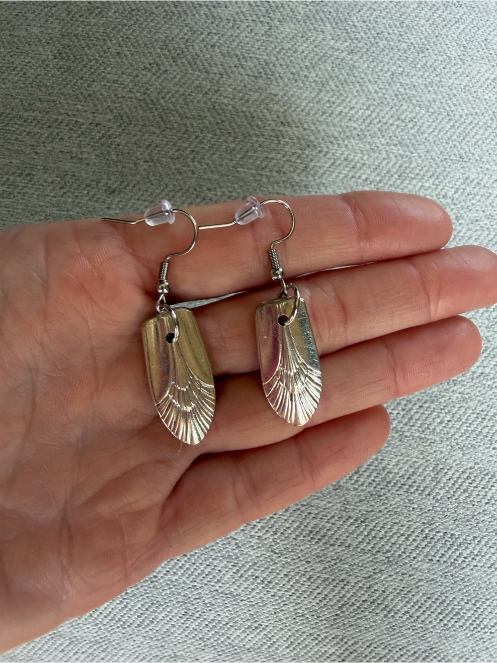 Silverware Earrings - Picture 6 of 7